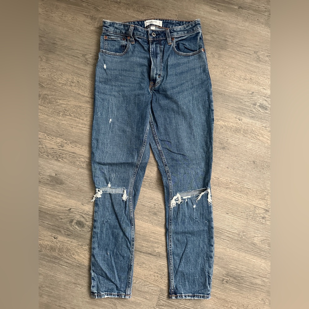 Abercrombie & Fitch Curve Love High Rise Skinny Jeans Size 27 (4)
